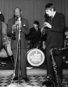 Edmond Hall,Andy Cooper, Billy Law and Alan Elsdon Band, 1966. Creator: Brian Foskett