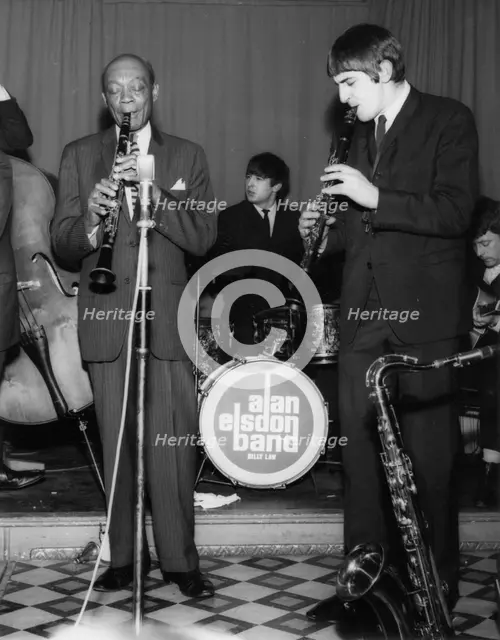Edmond Hall,Andy Cooper, Billy Law and Alan Elsdon Band, 1966. Creator: Brian Foskett.
