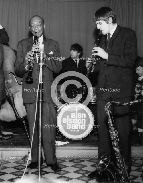 Edmond Hall,Andy Cooper, Billy Law and Alan Elsdon Band, 1966. Creator: Brian Foskett.