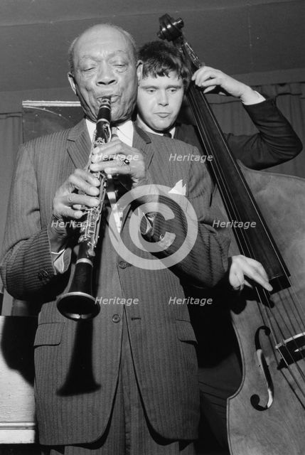 Edmond Hall, Mick Gilligan and the Alan Elsdon Band, 1966. Creator: Brian Foskett.