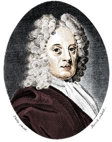 Edmond Halley, English astronomer and mathematician, c1720 (1794). Artist: A Birrell
