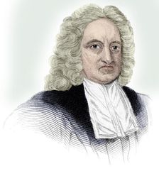 Edmond Halley, English astronomer, mathematician, meteorologist, and physicist, (c1850)