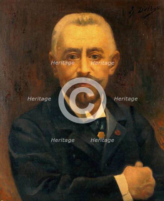 Edmond Isidore Etienne Nocard, microbiologist. Creator: Emile Delbos.