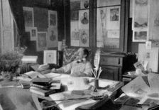 Edmond Rostand, French poet and dramatist, 1908