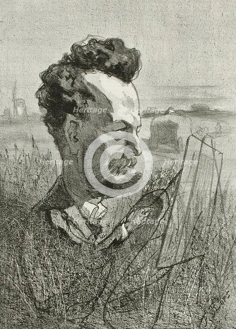 Edmond Schampheleer, 1857. Creator: Félicien Rops.