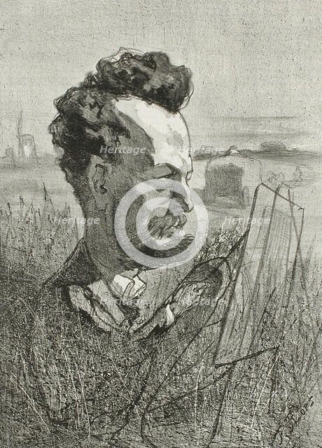 Edmond Schampheleer, 1857. Creator: Félicien Rops.