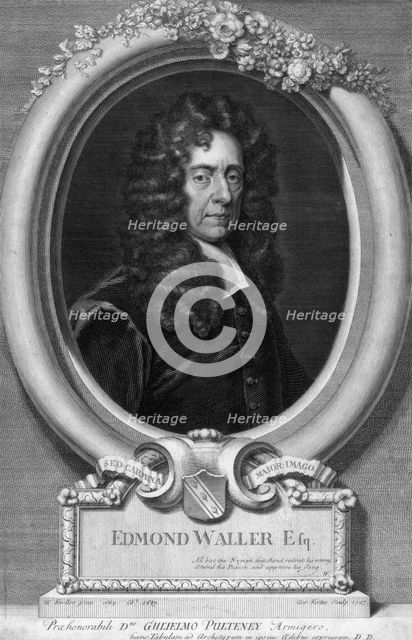 Edmond Waller, 17th century English poet. Artist: George Vertue