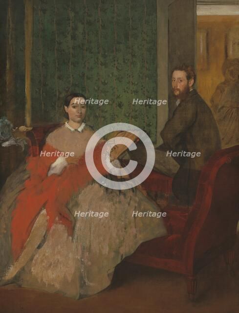 Edmondo and Thérèse Morbilli, c. 1865. Creator: Edgar Degas.
