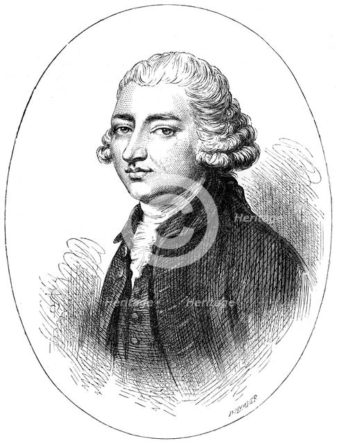 Edmund Burke, Anglo-Irish statesman, author, orator, political theorist, and philosopher, (c1880).Artist: Whymper