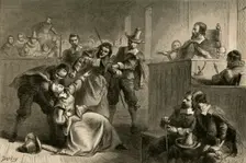 Edmund Cheeseman's Wife Before Governor Berkeley (1877). Creator: Albert Bobbett