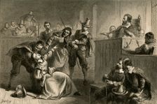 Edmund Cheeseman's Wife Before Governor Berkeley (1877). Creator: Albert Bobbett