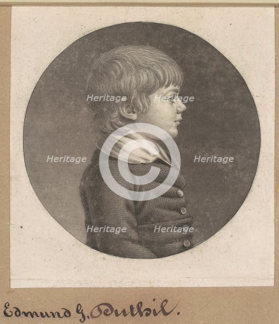 Edmund G. Dutilh, 1802. Creator: Charles Balthazar Julien Févret de Saint-Mémin.