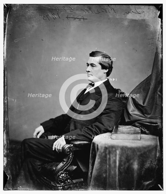 Edmund G. Ross of Kansas, between 1860 and 1875. Creator: Unknown.