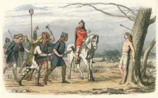 Edmund, King of East Anglia, killed by the Danes 9th Century (1864). Artist: James William Edmund Doyle
