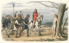 Edmund, King of East Anglia, killed by the Danes 9th Century (1864). Artist: James William Edmund Doyle