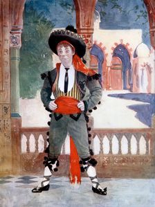 Edmund Payne in The Toreador, c1902.Artist: Ellis & Walery