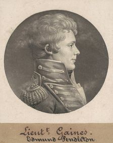 Edmund Pendleton Gaines, 1807-1808. Creator: Charles Balthazar Julien Févret de Saint-Mémin