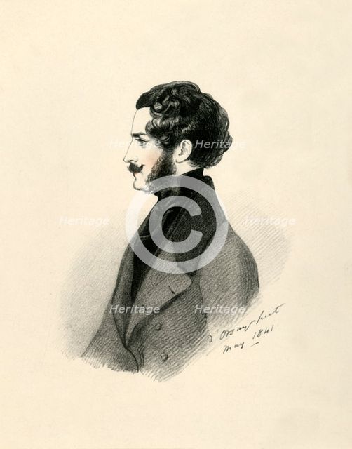 'Edmund St John Mildmay', 1841. Creator: Richard James Lane.