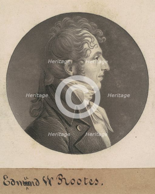 Edmund Wilcox Rootes, 1808. Creator: Charles Balthazar Julien Févret de Saint-Mémin.