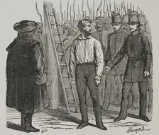 Edmund Zichy is hanged, 1848, (1856). Creator: Unknown