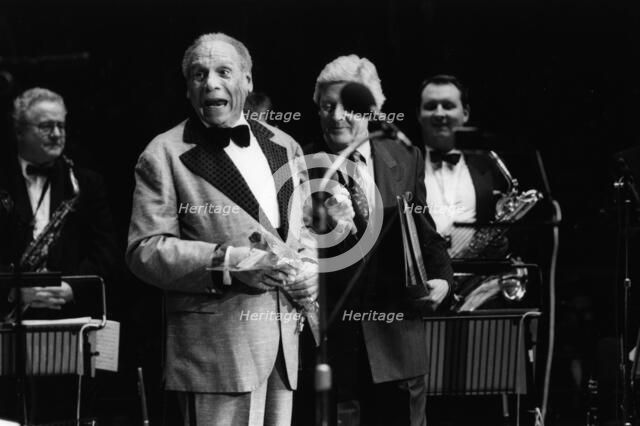 Edmundo Ross and Orchestra, Michael Aspel, 1994. Creator: Brian Foskett.