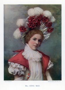Edna May, American actress and singer, 1901.Artist: W&D Downey