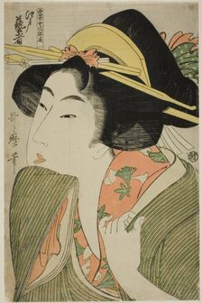 Edo Geisha, from the series "A Guide to Women's Contemporary Styles...", Japan, c. 1801/02. Creator: Kitagawa Utamaro