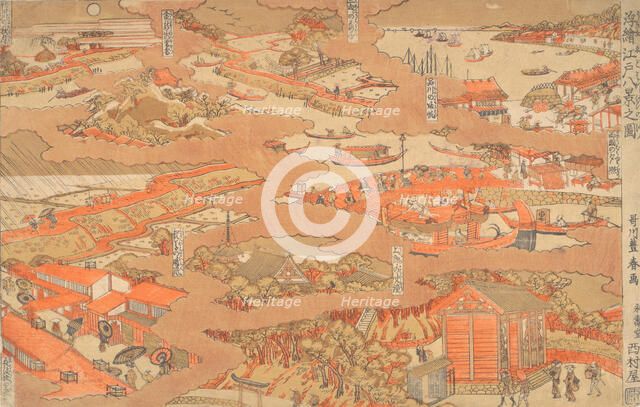 Edo Hakkei no Zu, ca. 1780. Creator: Utagawa Toyoharu.