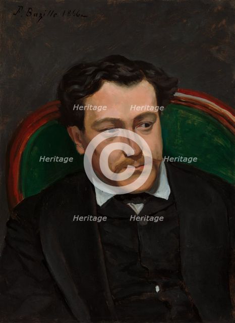 Edouard Blau, probably 1869. Creator: Frédéric Bazille.