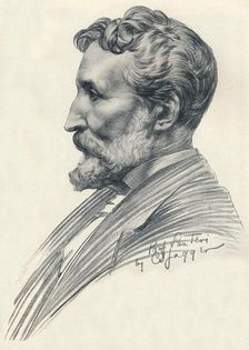 Édouard Lantéri, French-born British sculptor and medallist, c20th century (1914-1915). Artist: Charles Sargeant Jagger