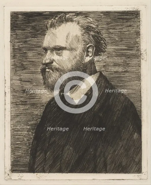 Edouard Manet, Bust-Length Portrait, 1864-65. Creator: Edgar Degas.