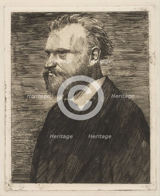 Edouard Manet, Bust-Length Portrait, 1864-65. Creator: Edgar Degas.