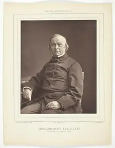 Edouard-René Laboulaye, 1853/79. Creator: Nadar
