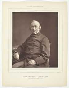 Edouard-René Laboulaye, 1853/79. Creator: Nadar
