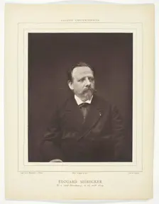 Édouard Siebecker, c. 1876/84. Creator: Etienne Carjat