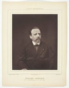 Édouard Siebecker, c. 1876/84. Creator: Etienne Carjat