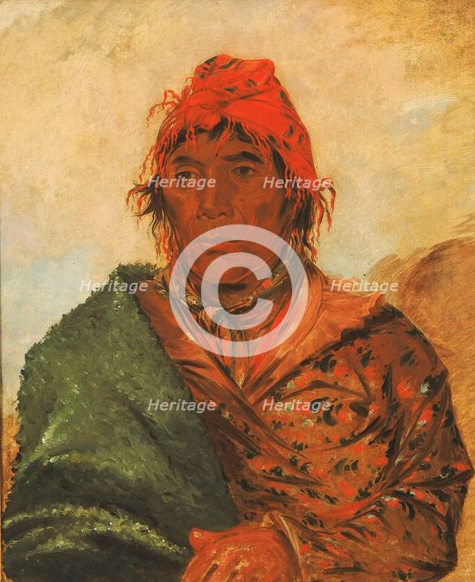 Ee-mat-lá-, King Phillip, Second Chief, 1838. Creator: George Catlin.