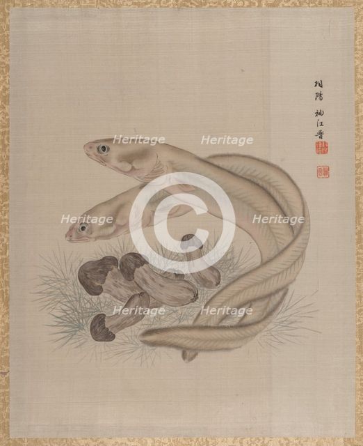 Eels, ca. 1890-92. Creator: Seki Shuko.