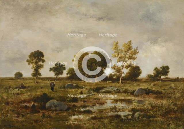 Effect of Autumn, Fontainebleau, c1870. Creator: Narcisse Virgile Diaz de la Pena.