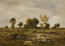 Effect of Autumn, Fontainebleau, c1870. Creator: Narcisse Virgile Diaz de la Pena