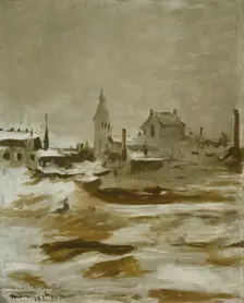 Effect of snow at Petit-Montrouge 1870. Creator: Edouard Manet