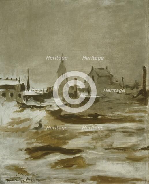 'Effect of snow at Petit-Montrouge', 1870. Artist: Edouard Manet.