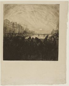 Effect of the setting sun, 763. Creator: Theophile Alexandre Steinlen