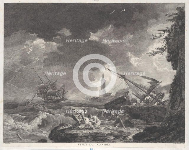Effect of Thunder, ca. 1755-85. Creator: Bertaud.