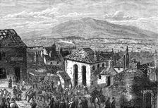 Effects of the gunpowder explosion at Bryn-Mawr, 1870. Creator: Unknown