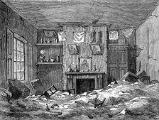 Effects of Flood at Lambeth during the Storm: room in Princes-Square, Lambeth, 1881. Creator: Unknown