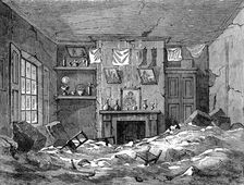 Effects of Flood at Lambeth during the Storm: room in Princes-Square, Lambeth, 1881. Creator: Unknown