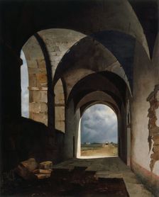 Effet de lumière dans les ruines, c.1820. Creator: Francois-Marius Granet