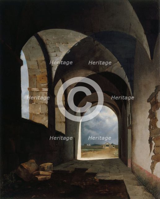 Effet de lumière dans les ruines, c.1820. Creator: Francois-Marius Granet.
