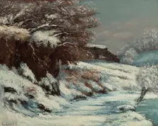 Effet de neige , 1867-1868. Creator: Courbet, Gustave (1819-1877)